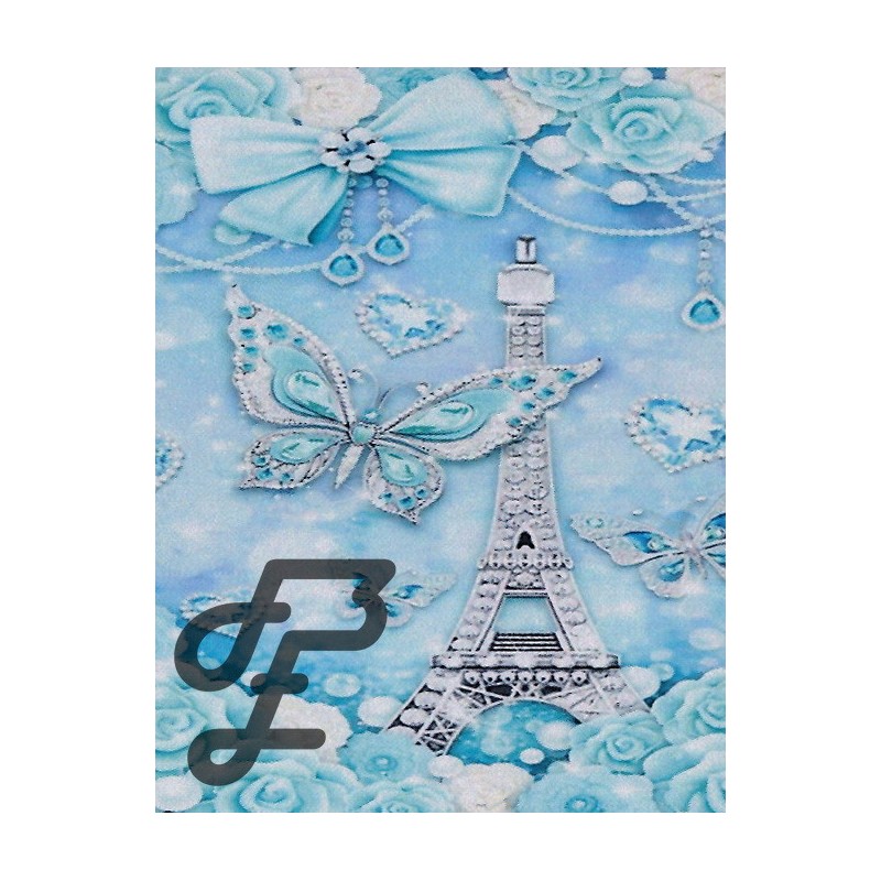Tour Eiffel bleue