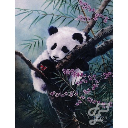 Panda sur son arbre