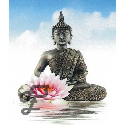 Bouddha Lotus rose
